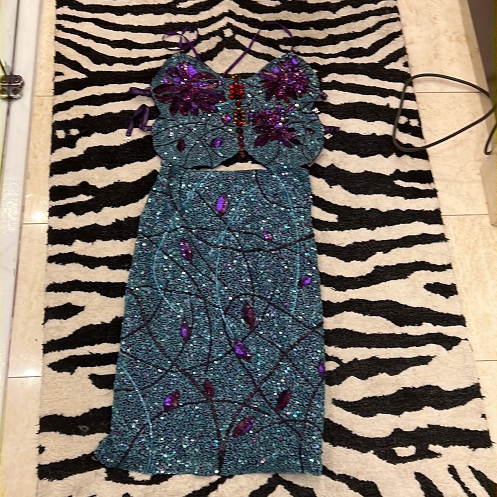 Karen millen sequin skirt & top combo